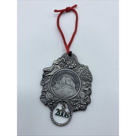 BSA Philmont Scout Ranch 2008 Christmas Ornament Boy Scout Ranch Pewter - Picture 1 of 7